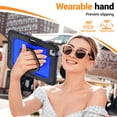 thumbnail image 4 of for iPad Air 5th/4th Generation 10.9 inch 2022/2020 Case, 360 Rotating Shockproof Cover with Stand, Handle, Shoulder Strap, Dark Blue Panel, 4 of 7