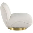 thumbnail image 5 of Maklaine Contemporary Cream Boucle Fabric Swivel Accent Chair, 5 of 7