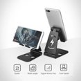 thumbnail image 3 of Mobile Phone Holder Seat Desktop for IPAD Tablet Charging Base  Double Adjustable Shelf, 3 of 7