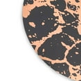 thumbnail image 2 of Dainty Home Marble Cork Foil Printed Marble Granite Designed Thick Cork Textured 15" x 15" Round Placemat Set of 8 in Black And Rose Gold, 2 of 4