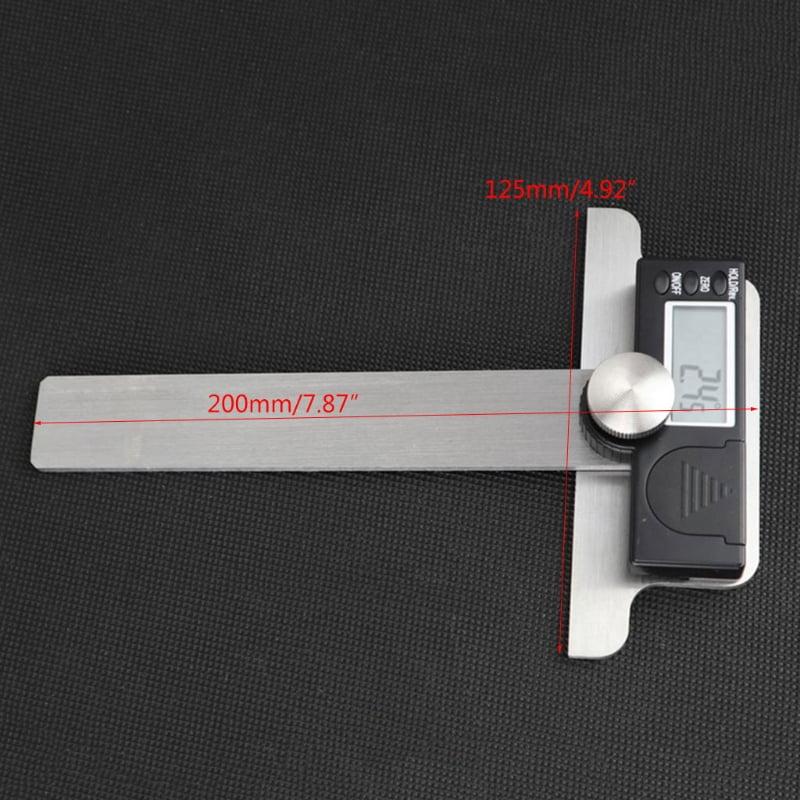 Stainlees Steel Digital Fastening Protractor 0-180° Angle Finder Ruler Gauge