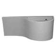thumbnail image 1 of Japi Pottery Linea Plastic Wall Planter in Silver (Set of 2), 1 of 9