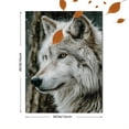 thumbnail image 3 of White Wolf Snow Canvas Art Print, Nature Landscape Wall Art, Ready to Hang Wrapped Canvas for Home Decor, 3 of 8