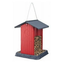 North States 9209 Red-Colored Shed Hanging Hopper 4.5 lbs. Capacity Bird Feeder