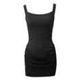 thumbnail image 5 of DHFJKG Womens Sparkly Sequin Party Dress Sexy Square Neck Sleeveless Bodycon Summer Night Out Club Wear Slim Fit Comfortable Dresses, 5 of 6