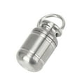 thumbnail image 3 of Keychain Pill Container, Small Pill Case Portable Alloy Medicine Holder Waterproof Warehouse Mini Pill Storage Bottle Food Pills Tea Candy Organizer Cans for Outdoor Camping, 3 of 7