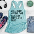 thumbnail image 2 of I Celebrate Anyone That Can Turn Water Into Wine Tank Top, Ladies Racerback Tank Top, Funny Jesus Wine Tank, Cancun, XX-Large, 2 of 3