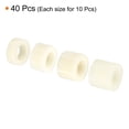 thumbnail image 3 of Unique Bargains Ensemble de Rondelles d'Espacement Rondes 40 Pack Nylon 5,8,10,12mm Longueur pour Bloc de Vis M8, Beige, 3 of 5