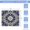 thumbnail image 4 of Coolnut Vintage Ornamental Floral Washcloths, Soft and Absorbent Cotton Towel, 4 Pack 12 X 12 Inches Premium Quick Dry Face Towel Wash cloth, 4 of 7
