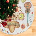 thumbnail image 3 of FMSHPON Cinco De Mayo Xmas Christmas Tree Skirt Stand Mat for Holiday Party Decoration Indoor Outdoor 36 inches, 3 of 6