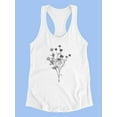 thumbnail image 3 of Garden Cluster A Racerback Tank Women -Annie Warren Designs, Female x-Small, 3 of 4