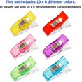 thumbnail image 5 of 60 clips para coser botones de patchwork, colores mezclados, paquete de 20*3, 5 of 5