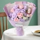 thumbnail image 4 of Caja de flores artificiales, arreglos de centros de mesa de regalo de rosas en caja para púrpura, 4 of 8