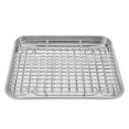 thumbnail image 1 of Ensemble de Plateau de Cuisson avec Grille-Pain en Acier Inoxydable pour Rôtissage, 1 of 8