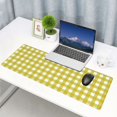 thumbnail image 4 of Rocae Yellow Checkboard for Gaming Mouse Pad, Mouse Pad Large, Office Computer Keyboard Mousepad, Keyboard and Mouse Pad with Stitched Edges,31.5 x 11.8 in, 4 of 5
