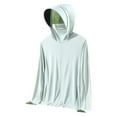 thumbnail image 2 of Women's Jackets Plus Size 4X with Hood Casual Solid Sports Hooded Long Sleeve Zipper Sun-proof High Elastic, 2 of 5