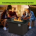 thumbnail image 4 of Glass Top Fire Pit Table 44”. Works with 20 lb. Propane Tanks - Gorilla Gadgets, an American small Business., 4 of 8