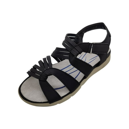 

Gzztg Shoes For Women Summer Ladies Wedge Heel Retro Casual Women S Beach Sandals