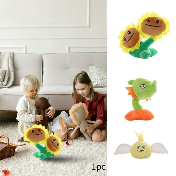 Plants vs Zombies Snapdragon Plush Toys PVZ Plants Twin Sunflower Soft Plush Stuffed Toys