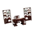 thumbnail image 3 of Juego de sillas chinas en miniatura 1:12, artesanía tradicional realista, casa de muñecas estilo D, 3 of 9