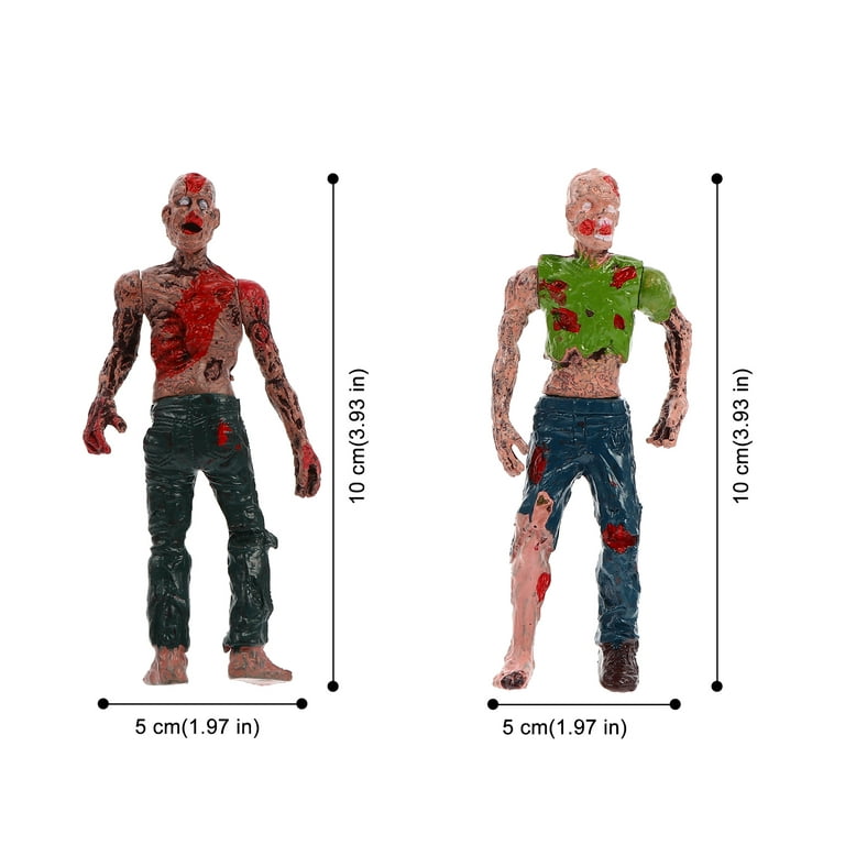 NUOLUX Zombie Toys Props Halloween Figures Model Horriable Dolls Action  Zombies Prank Figurines Kids Car Decorations Tricky 