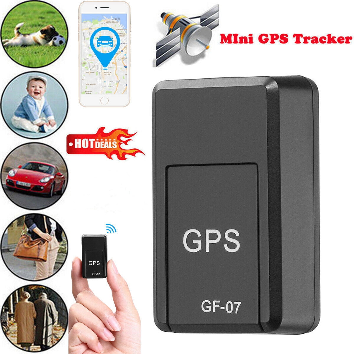Mini Tracker Car Kids GSM GPRS Real Time Tracking Locator - Walmart.com
