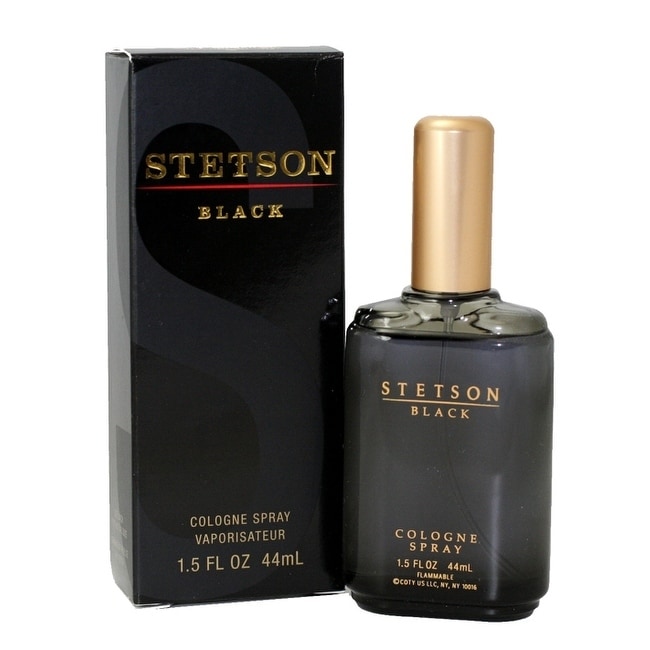 Stetson Black For Men By Coty 1.5 oz 44 ml Eau De Cologne Spray