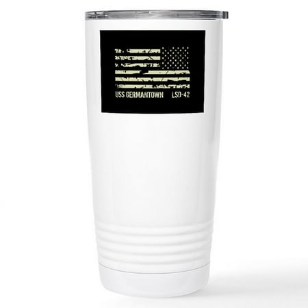 

CafePress - USS Germantown 16 Oz Stainless Steel Travel Mug - Insulated Stainless Steel Travel Tumbler 20 oz.