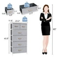 thumbnail image 3 of Crestlive Products Light Gray 6-Drawer Dresser Chest Vertical Tower, 3 of 8