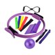 thumbnail image 3 of Juego de 11 aros y pelotas de pilates con bandas de resistencia para estiramientos Púrpura, 3 of 9