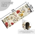 thumbnail image 5 of Yayeee Runner Rug for Bedroom 2'x6' Machine Washable Hallway Non Slip Mat, Beige Floral, 5 of 8