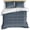 Blue, variant on 3 Piece Geometric Grey,Duvet Cover Set California King,Microfiber Comforter/Quilt Cover with Corner Ties and 2 Pillowcases,Abstract Contemporary Minimalist Line All Season Bedding with Zipper Closure
