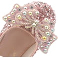 thumbnail image 3 of Girls Mary Jane Glitter Shoes Princess Ballerina Ballet Flats Flower Wedding Party Dress Shoes for Kids Toddler, 3 of 6