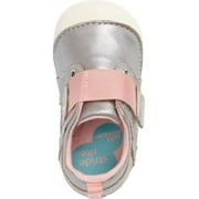 Stride Rite Baby Girls & Toddler Girls Soft Motion Cameron Shoes Silver Size 4 W