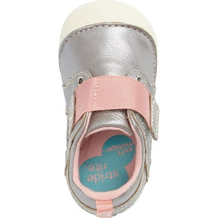 Stride Rite Baby Girls & Toddler Girls Soft Motion Cameron Shoes Silver Size 4 W
