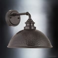 thumbnail image 3 of Luxury Industrial Outdoor Wall Sconce, 10.375''H x 12''W, with Vintage Style Elements, Farmhouse Design, Olde Bronze Finish, UHP1176, 3 of 7