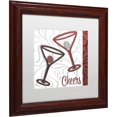 thumbnail image 2 of Trademark Fine Art "Cheers II" Canvas Art by Color Bakery White Matte, Wood Frame, 2 of 4