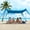 Light Blue, variant on BUSATIA Beach Tent Sun Shelter UPF50+, 10x10 FT Easy to Setup, Sun Shelter Beach Shade Canopy with 4 Stability Poles Outdoor Shade for Beach Camping Family(Dark Blue)