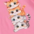 thumbnail image 5 of Okbabeha Kids Boy Girl Crew Neck Short Sleeve Cartoon Cat T Shirt Pullover Top Summer Basic Tees Casual Clothes 1-8Y, 5 of 7