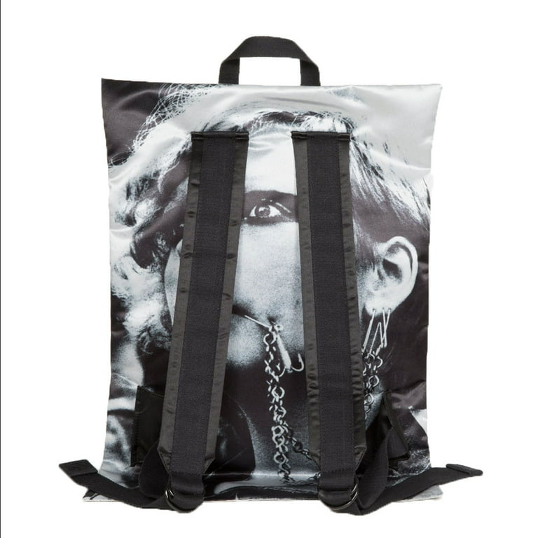 EASTPAK X RAF SIMONS Silver Satin Punk Poster Padded Backpack 31.5L Vo –  Walk Into Fashion