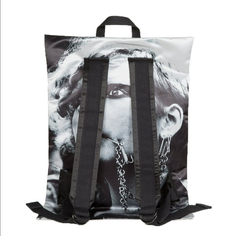 EASTPAK X RAF SIMONS Poster Padded Backpack, Silver Satin Punk