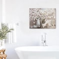 thumbnail image 3 of Farmhouse Bathroom Flower Decor Wall Art Rustic Butterfly Wall Decor Just Breathe Canvas Painting Print Artwork Modern Home Decor Framed for Living Room 12inx16in, 3 of 6