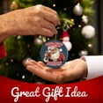 thumbnail image 5 of He Knows When You've Been Drinkin' Santa Ceramic Ornament - Funny Joke Humor Joke Gift - 3 Inch Christmas Tree Round Ornament - Xmas Holiday Decor - String Included - ORN0019, 5 of 5
