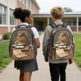 thumbnail image 2 of Jeiento Capybara Large Capacity Lightweight 17 Inch Backpack Set 4-Piece Lunch Bag Pencil Case Water Bottle Holder for Boys Girls Kids Students, 2 of 7