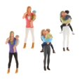 thumbnail image 4 of Modelo de Juguete Decoración 1/64 Hijo Personas de Arena Rosado Sunnimix, 4 of 4