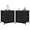 Balck, variant on Nightstands with Two Drawer Side Tables Living Room Drawer Dresser Bedroom End Bedside Table Cabinet with Storage Night Stand, Wooden Top Metal Frame Handle,