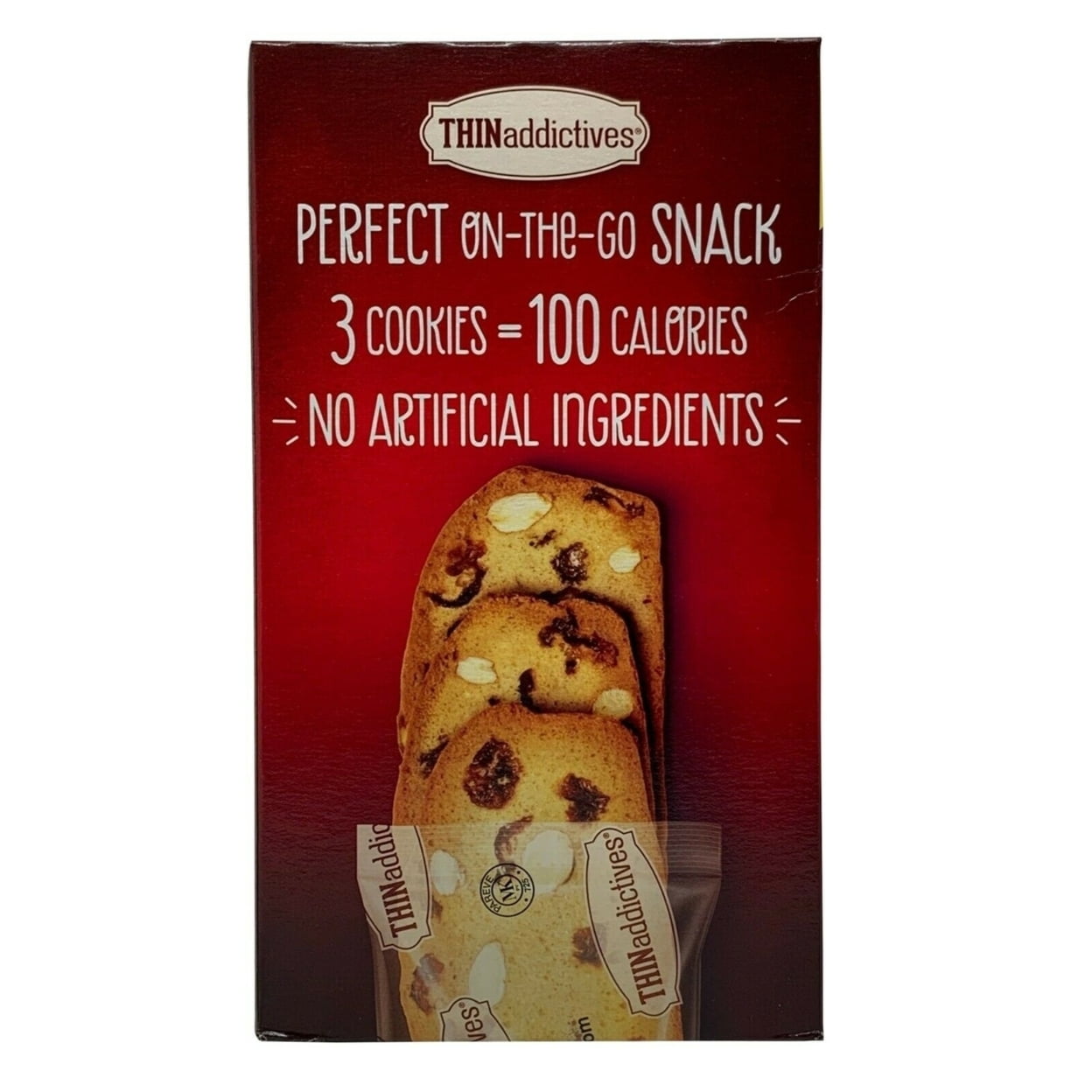 Thin Addictives Cranberry Almond Thin Cookies 20.3 Ounce (75 Count Total)