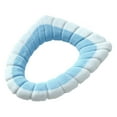 thumbnail image 3 of Fmxomd Bathroom Soft Toilet Seat Cover Pad - 5Pack Toilet Seat Cushion Washable and Comfortable Toilet Seat Cover Pads, Fits Most Size Toilet Lids for Bathroom (Blue), 3 of 7