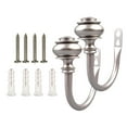 thumbnail image 2 of 2x Household Curtain Holdback Tie Backs Hanger Coat Clothes Hanger Hooks with Screws Furniture Hardware ,, 2 of 7