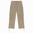 thumbnail image 6 of NOLDARES Boys Sweatpants Kids Athletic Pants Causal Joggers Workout Clothes with Pocket Drawstring(Khaki,11-12 Years), 6 of 6